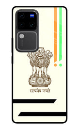 Satyamev Jayate Brown Logo Vivo V30 Pro 5G Back Cover